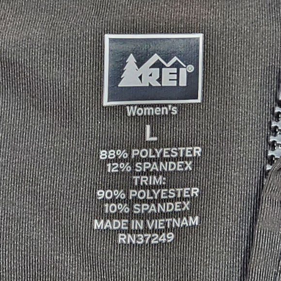 REI Women's Full Zip Softshell Jacket Hood Zipper Pockets Stretch Outdoor Gray L - Picture 6 of 8